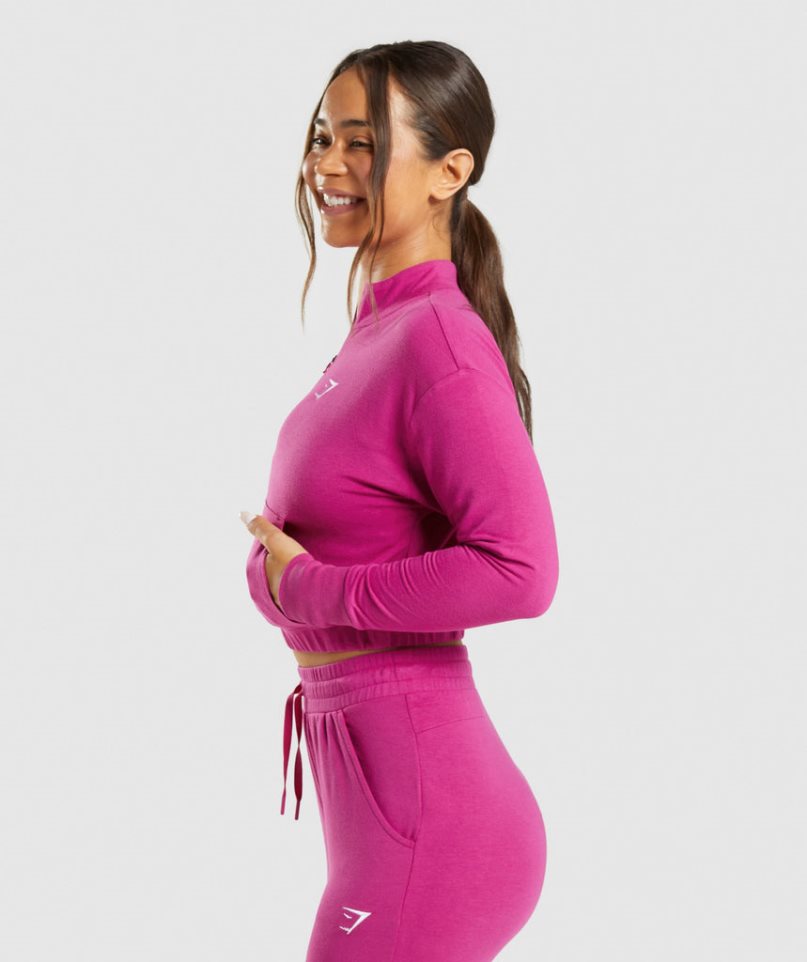 Sudaderas Gymshark Entrenamiento Pippa Mujer Rosas | ES9068-QY