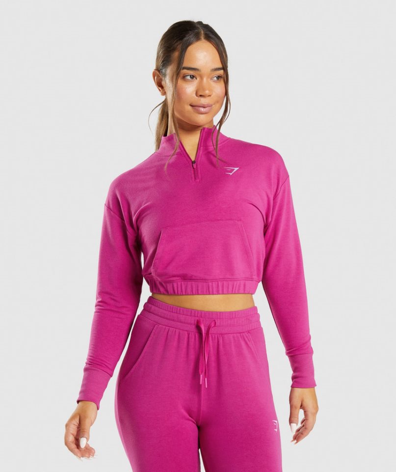 Sudaderas Gymshark Entrenamiento Pippa Mujer Rosas | ES9068-QY