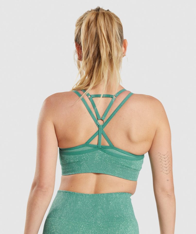 Sujetadores Deportivos Gymshark Adapt Fleck Seamless Mujer Verde | ES6278-QU