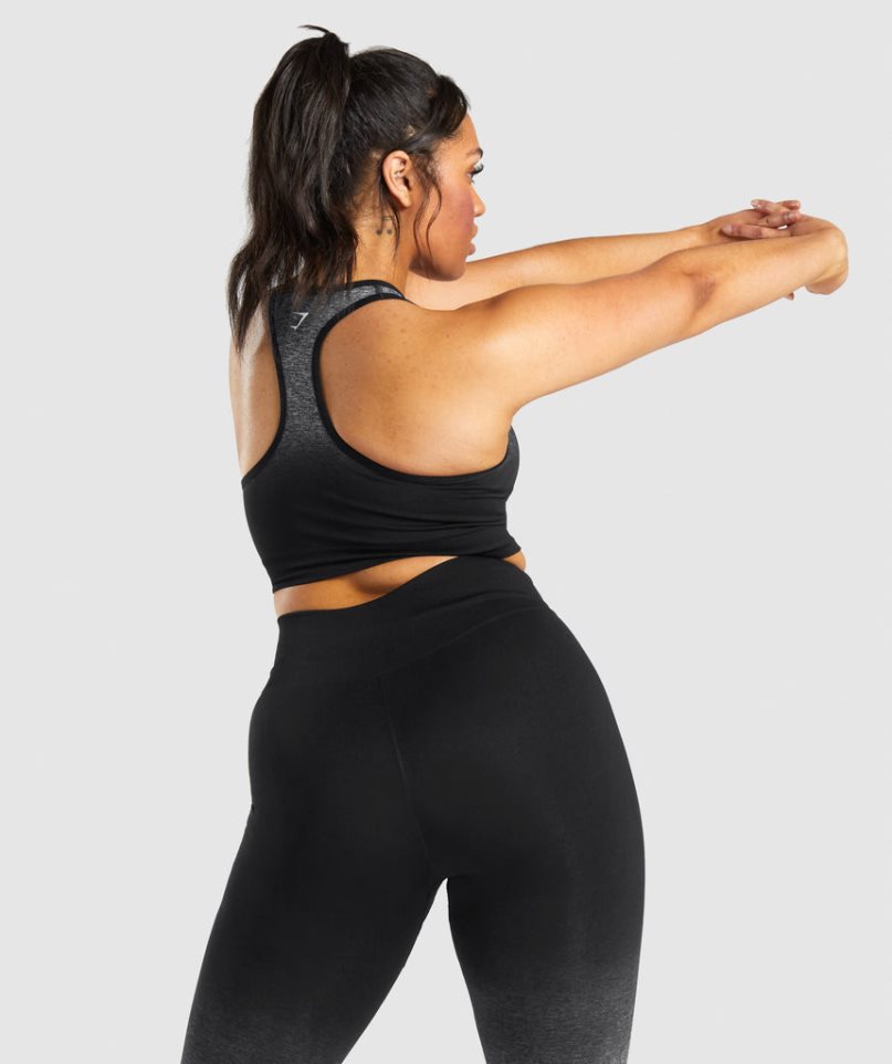 Sujetadores Deportivos Gymshark Adapt Ombre Seamless Mujer Negras | ES8739-OH