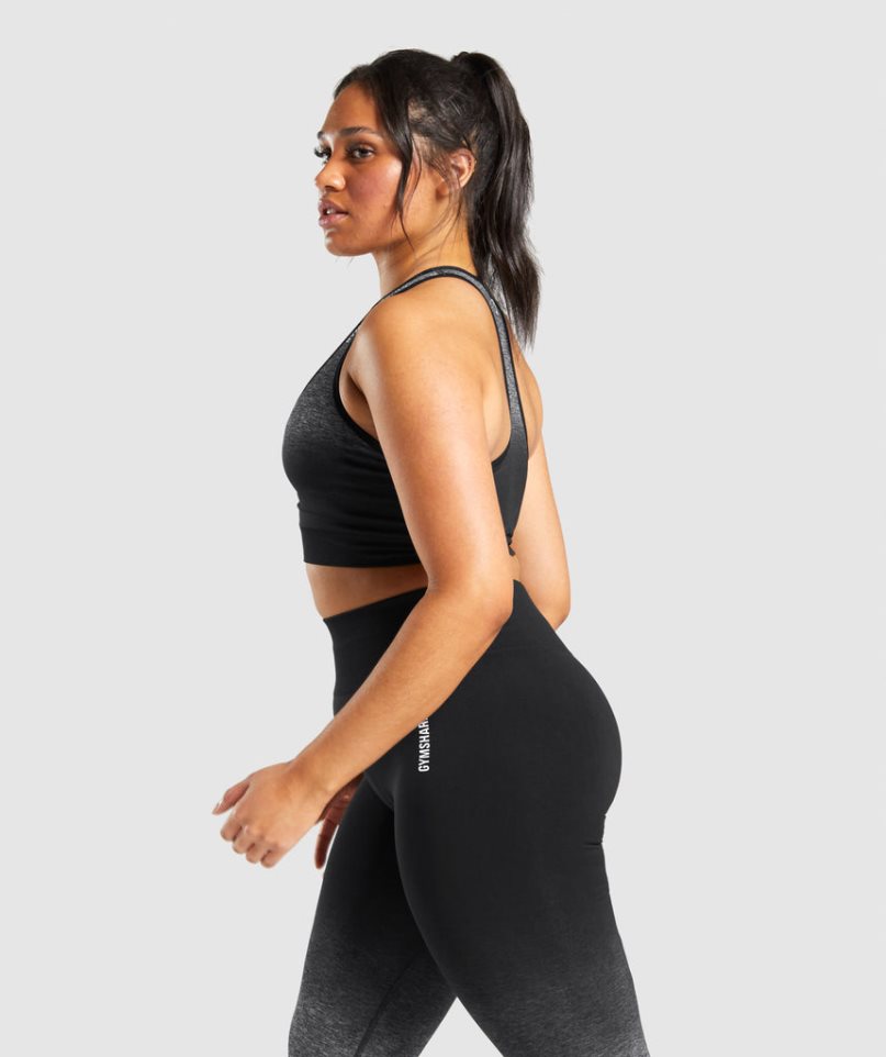 Sujetadores Deportivos Gymshark Adapt Ombre Seamless Mujer Negras | ES8739-OH