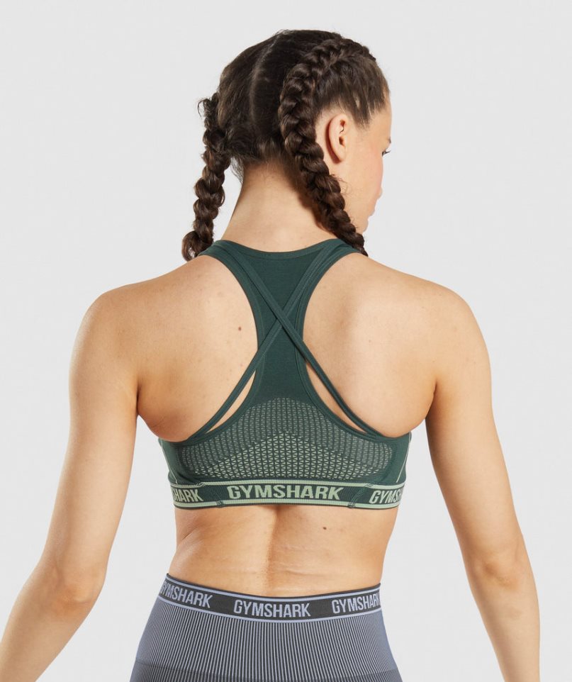 Sujetadores Deportivos Gymshark Apex Seamless Mujer Verde | ES9704-MP