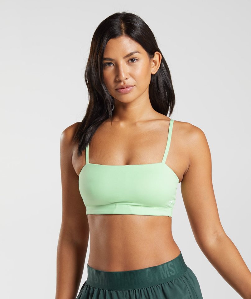 Sujetadores Deportivos Gymshark Bandeau Mujer Verde Menta | ES2107-HC