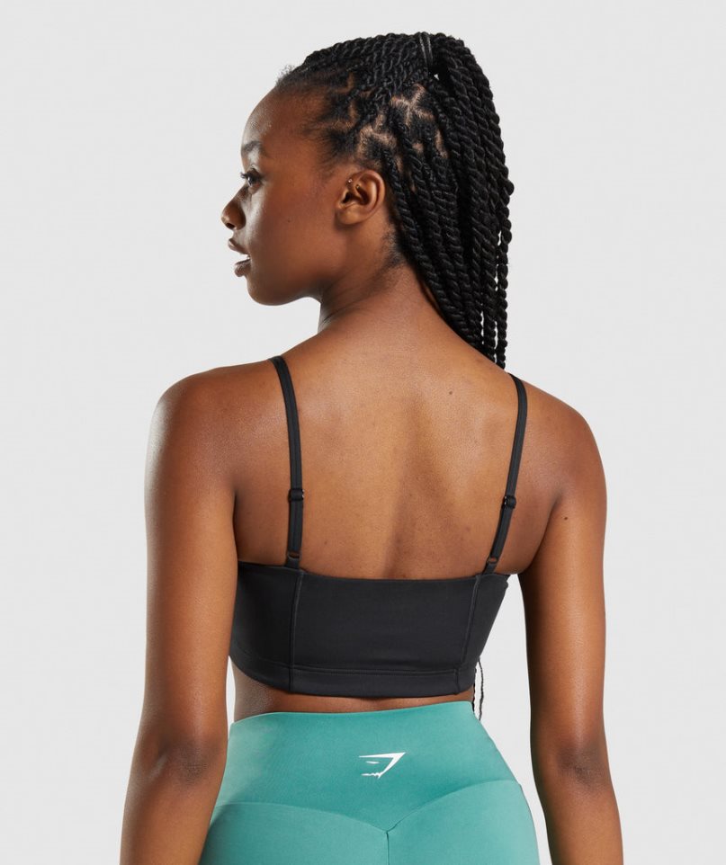 Sujetadores Deportivos Gymshark Bandeau Mujer Negras | ES4679-BP