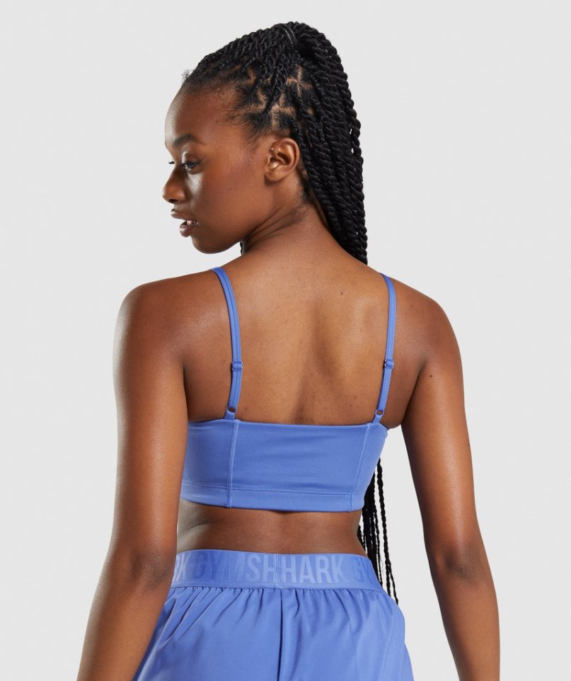 Sujetadores Deportivos Gymshark Bandeau Mujer Azules | ES7263-KU