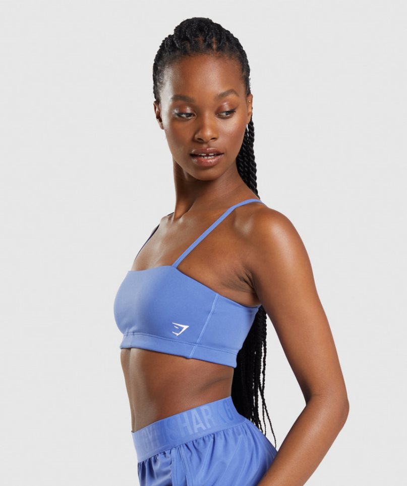 Sujetadores Deportivos Gymshark Bandeau Mujer Azules | ES7263-KU