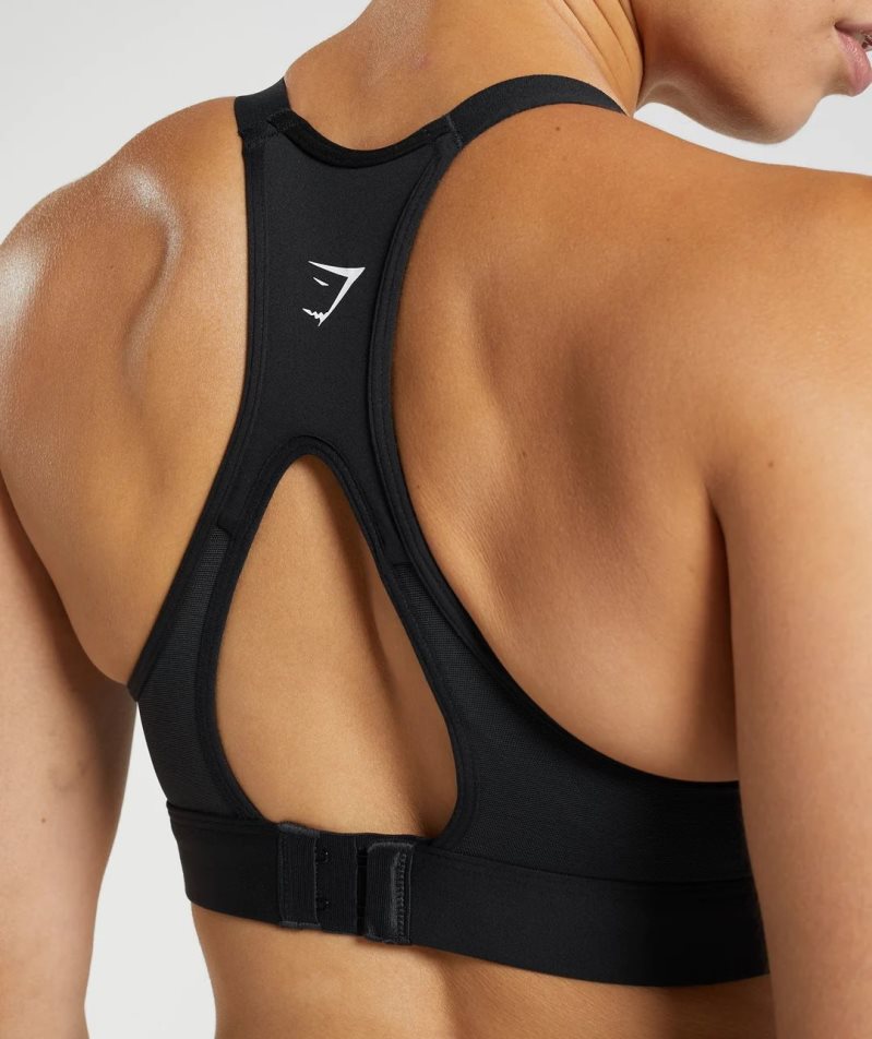 Sujetadores Deportivos Gymshark Cut Out Back High Support Mujer Negras | ES7415-NP