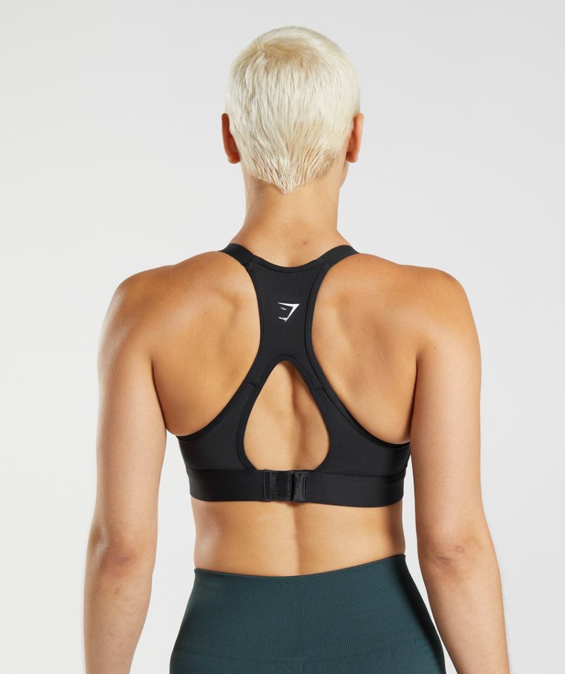 Sujetadores Deportivos Gymshark Cut Out Back High Support Mujer Negras | ES7415-NP