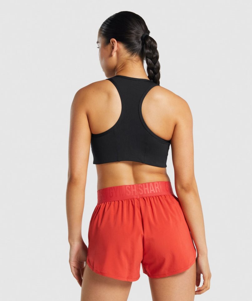 Sujetadores Deportivos Gymshark Essential Racer Back Mujer Negras | ES2817-NS