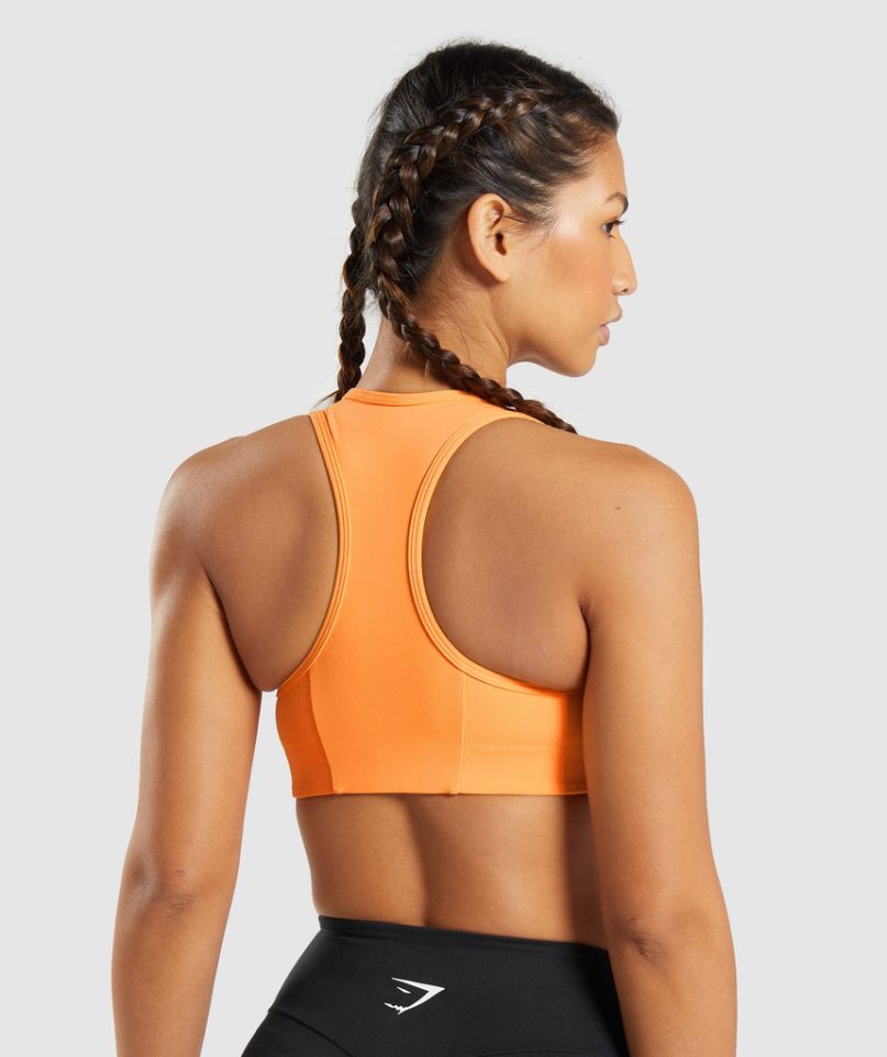 Sujetadores Deportivos Gymshark Essential Racer Back Mujer Naranjas | ES3057-SE