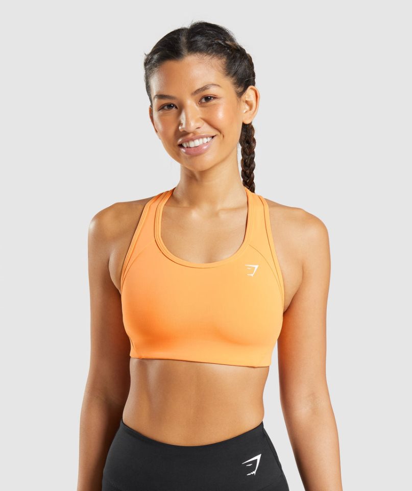 Sujetadores Deportivos Gymshark Essential Racer Back Mujer Naranjas | ES3057-SE