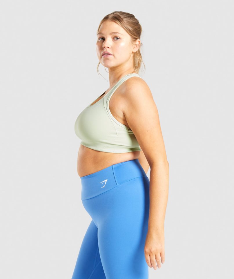 Sujetadores Deportivos Gymshark Essential Racer Back Mujer Verde Menta | ES6453-VY