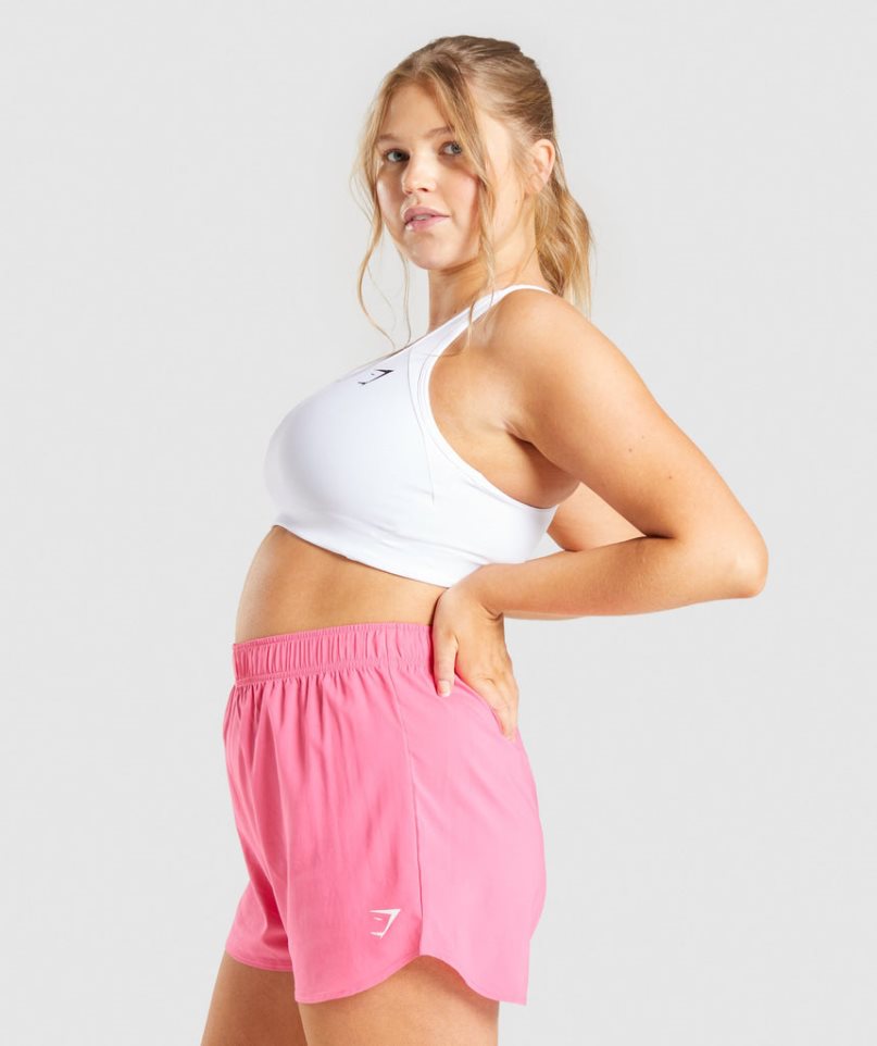 Sujetadores Deportivos Gymshark Essential Racer Back Mujer Blancas | ES8234-VB