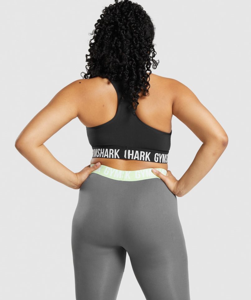 Sujetadores Deportivos Gymshark Fit Seamless Mujer Negras | ES0745-DE