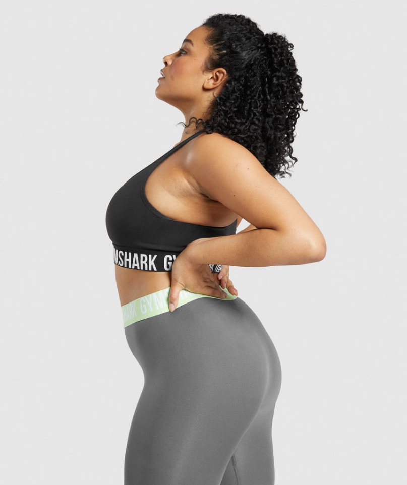 Sujetadores Deportivos Gymshark Fit Seamless Mujer Negras | ES0745-DE