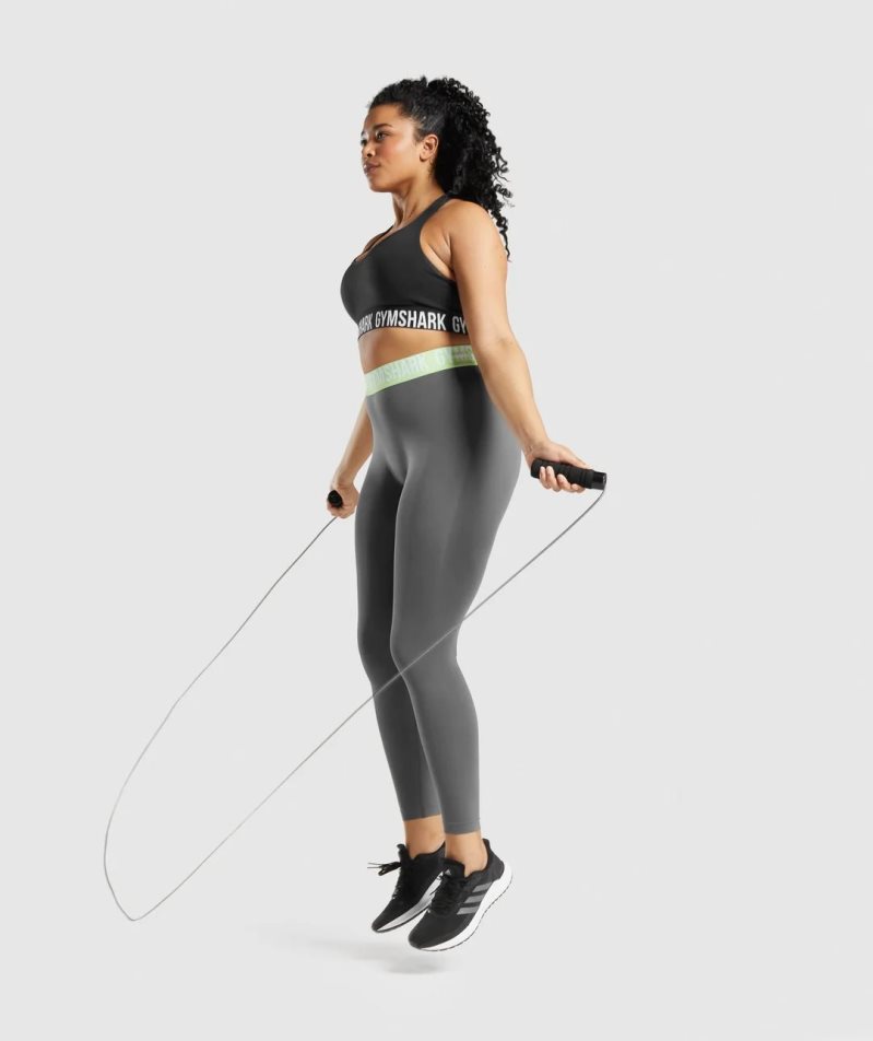 Sujetadores Deportivos Gymshark Fit Seamless Mujer Negras | ES0745-DE