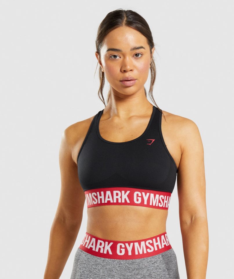 Sujetadores Deportivos Gymshark Flex Mujer Negras | ES0276-NX