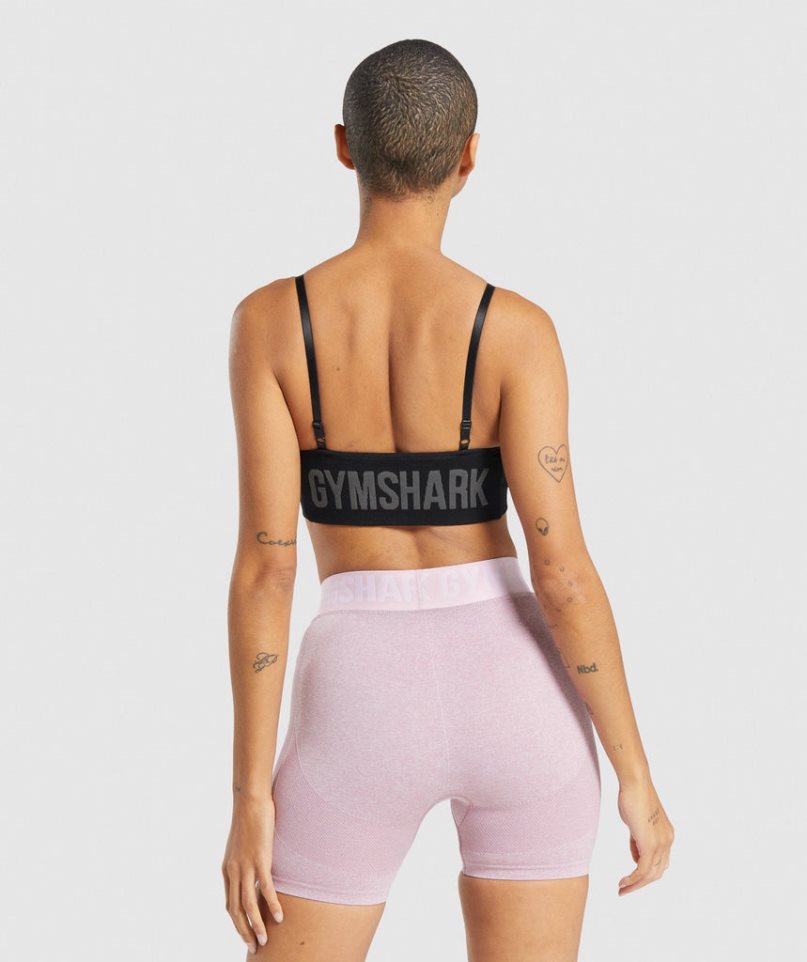 Sujetadores Deportivos Gymshark Flex Tiras Mujer Negras | ES0853-CH