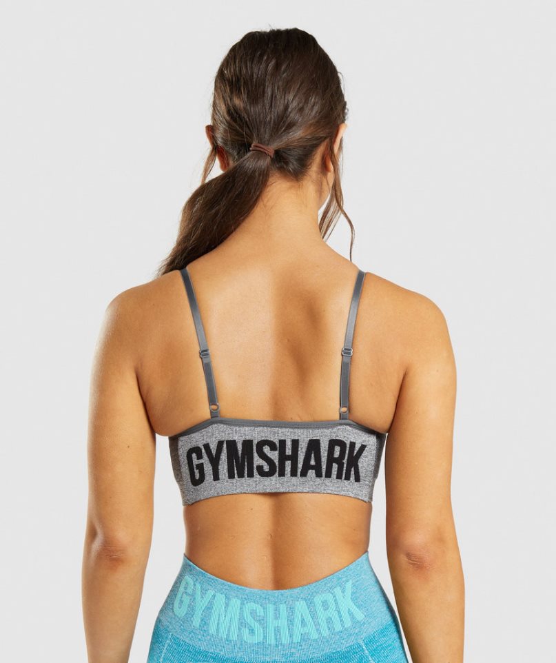 Sujetadores Deportivos Gymshark Flex Tiras Mujer Gris | ES1896-TG