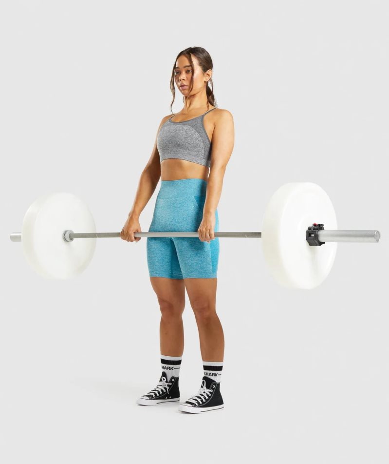 Sujetadores Deportivos Gymshark Flex Tiras Mujer Gris | ES1896-TG