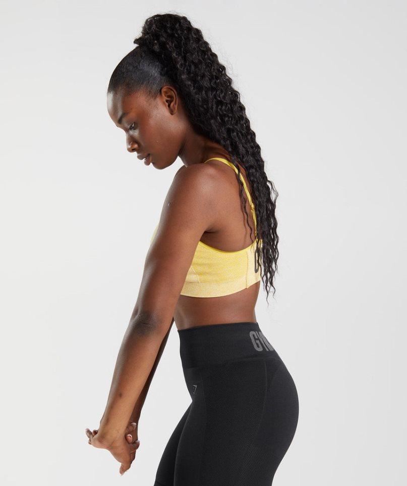 Sujetadores Deportivos Gymshark Flex Tiras Mujer Amarillo | ES5703-BY