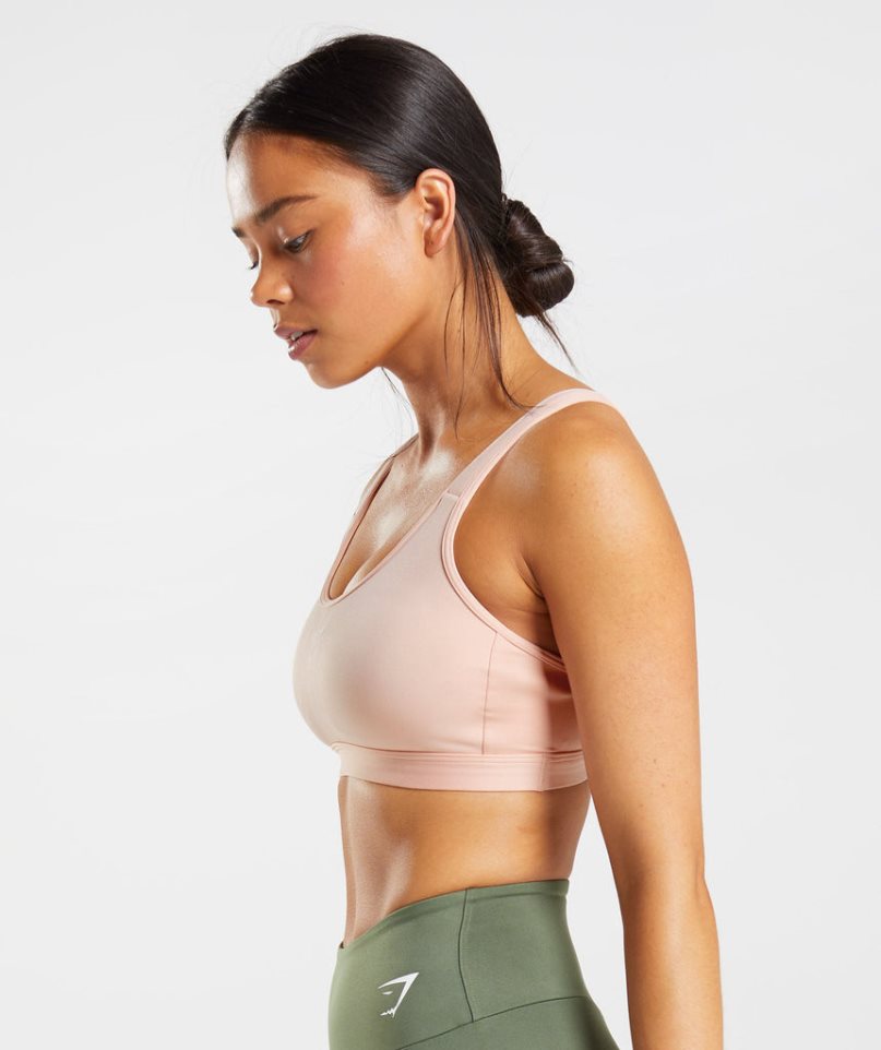 Sujetadores Deportivos Gymshark Fraction Mujer Rosas | ES0276-VS