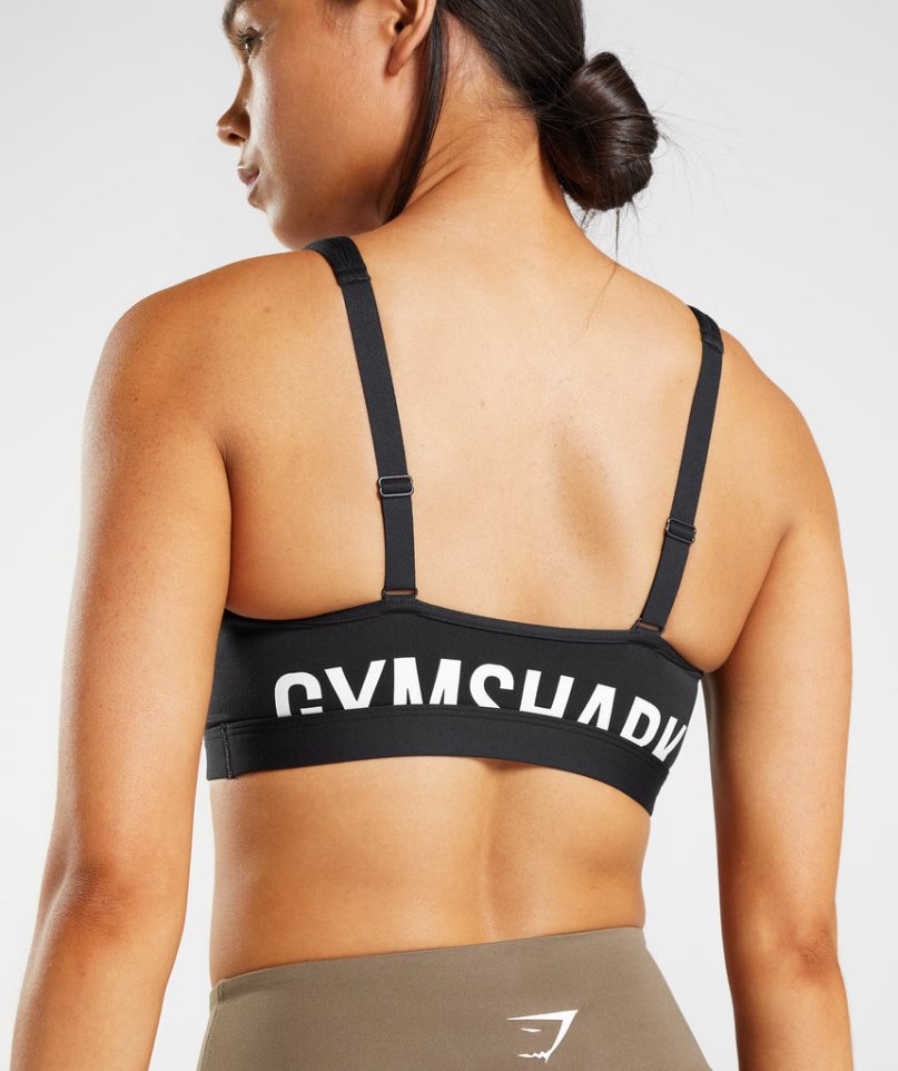 Sujetadores Deportivos Gymshark Fraction Mujer Negras | ES1065-XI