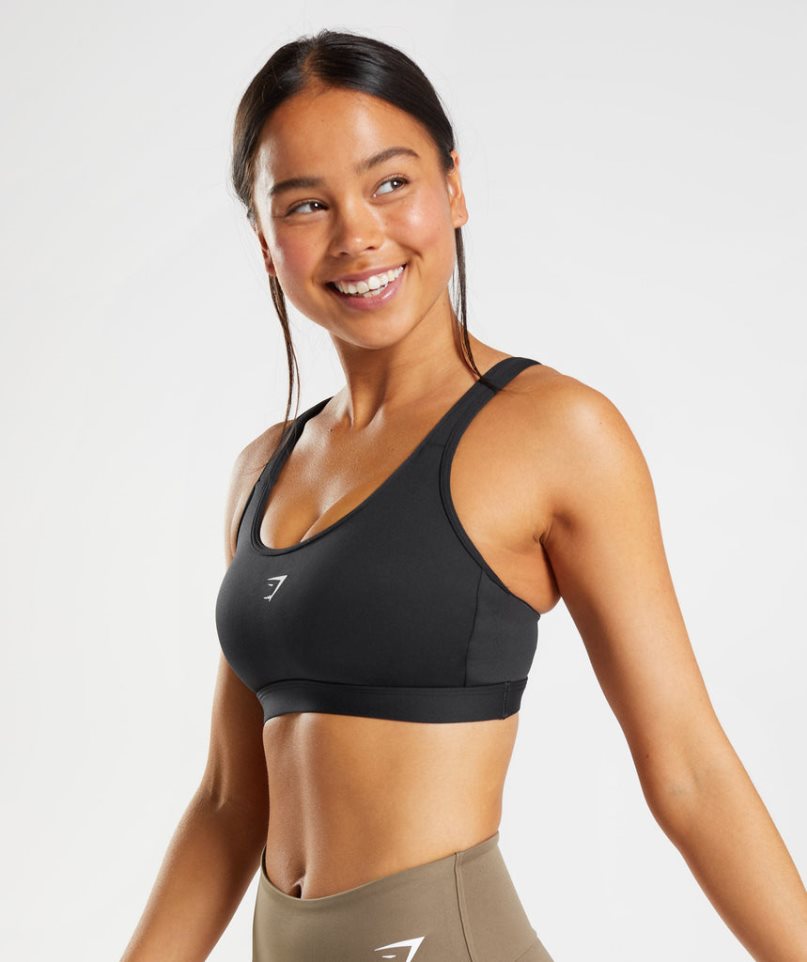 Sujetadores Deportivos Gymshark Fraction Mujer Negras | ES1065-XI