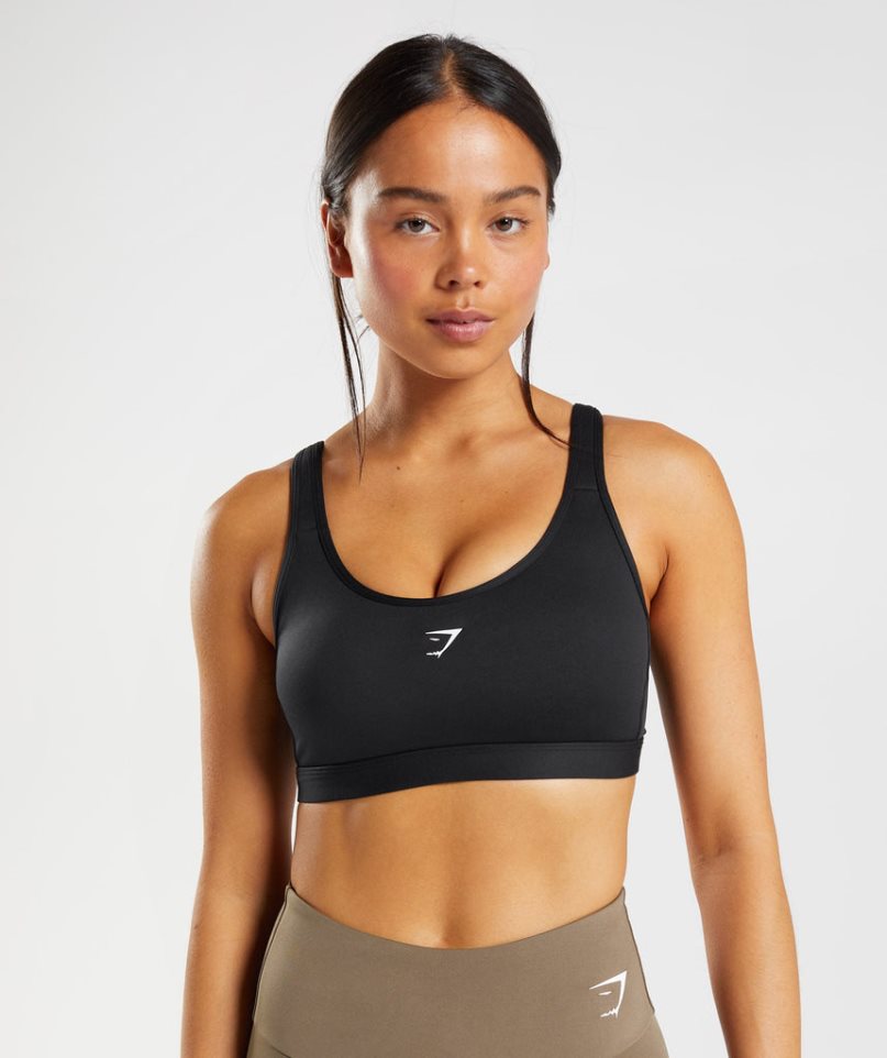 Sujetadores Deportivos Gymshark Fraction Mujer Negras | ES1065-XI