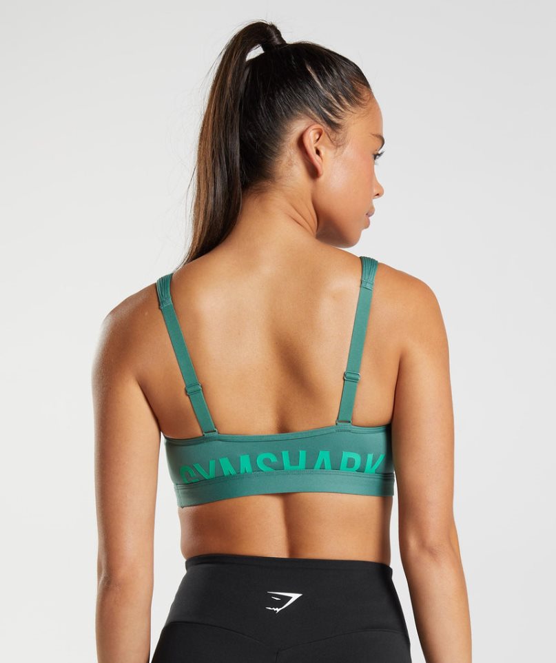 Sujetadores Deportivos Gymshark Fraction Mujer Verde | ES2970-CV