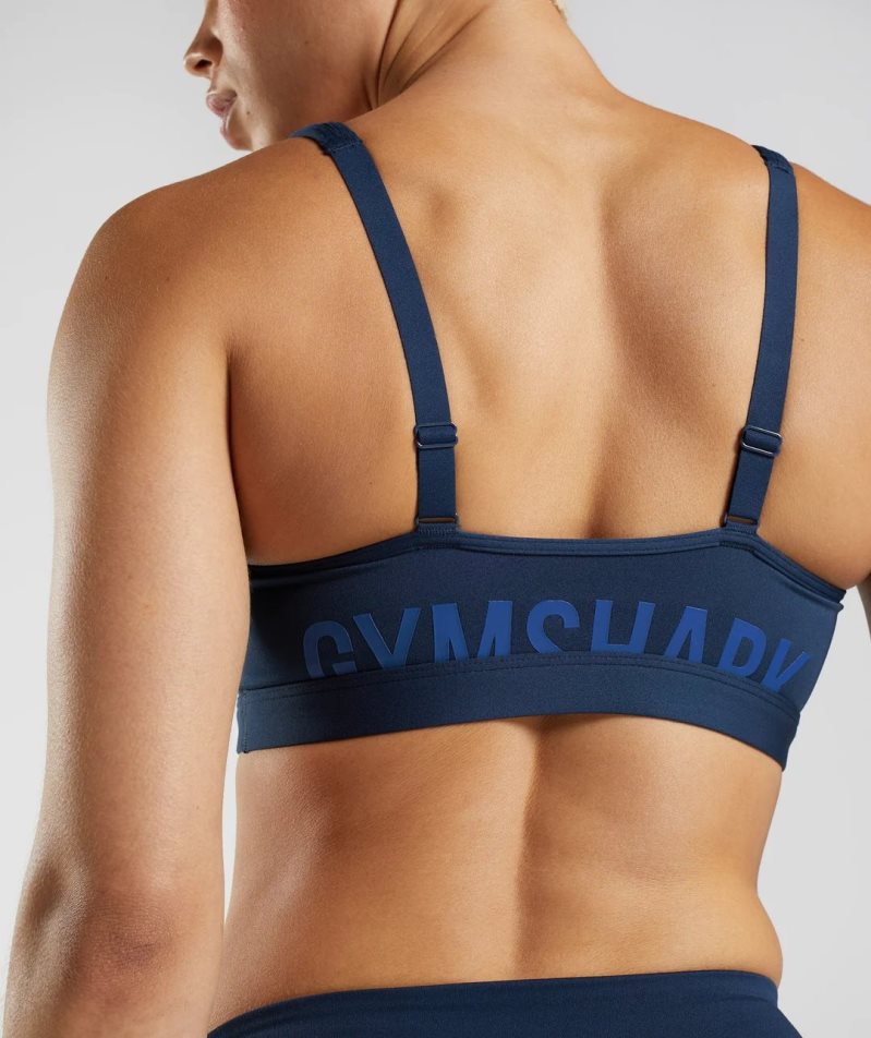 Sujetadores Deportivos Gymshark Fraction Mujer Azul Marino | ES5930-DP