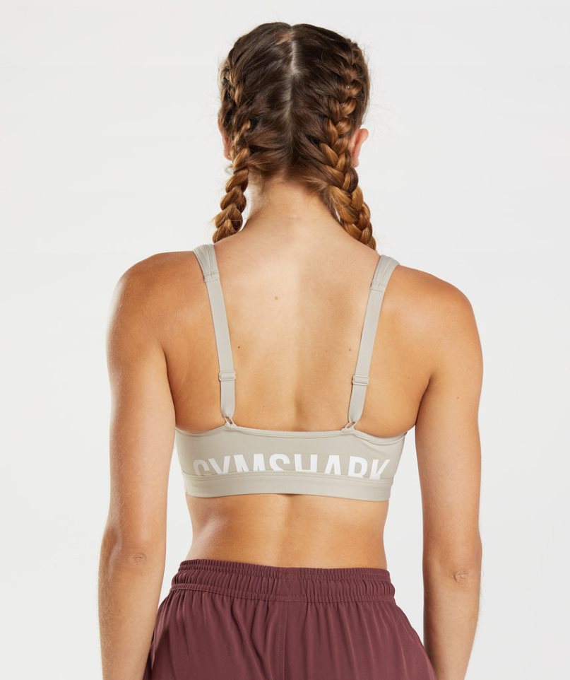 Sujetadores Deportivos Gymshark Fraction Mujer Gris Claro | ES8476-SA