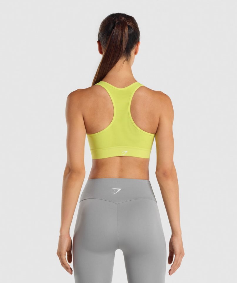 Sujetadores Deportivos Gymshark Ligeros High Support Mujer Amarillo | ES0718-FV