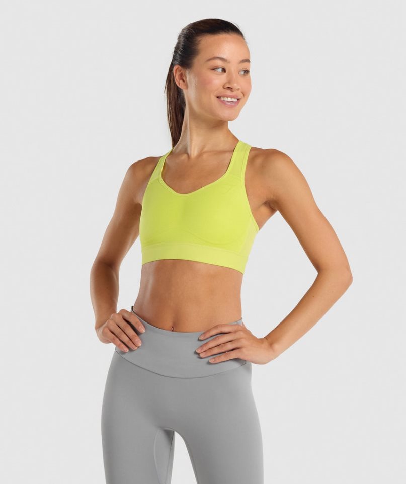 Sujetadores Deportivos Gymshark Ligeros High Support Mujer Amarillo | ES0718-FV