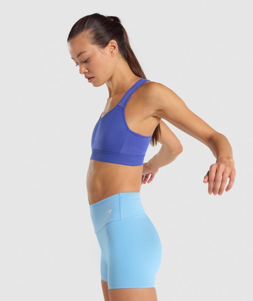 Sujetadores Deportivos Gymshark Ligeros High Support Mujer Azules | ES2953-NZ