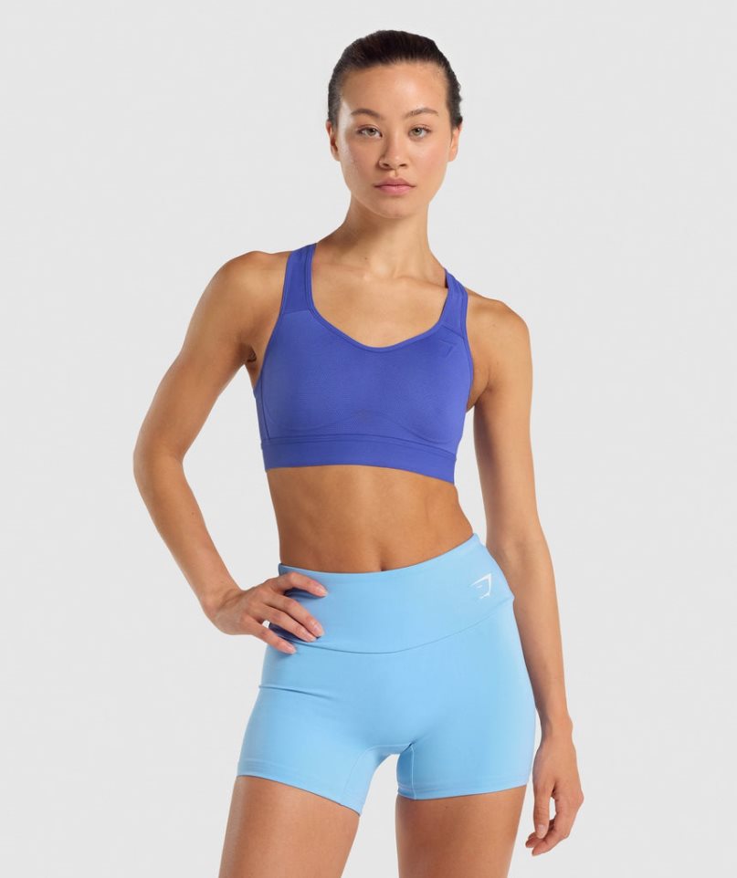 Sujetadores Deportivos Gymshark Ligeros High Support Mujer Azules | ES2953-NZ