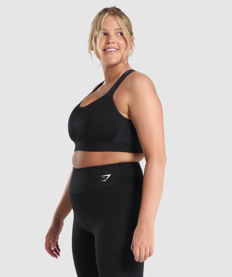 Sujetadores Deportivos Gymshark Ligeros High Support Mujer Negras | ES3147-SE