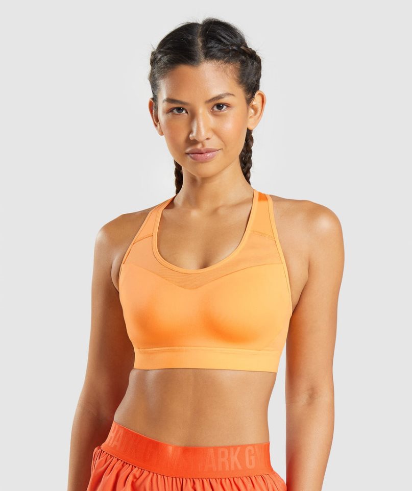 Sujetadores Deportivos Gymshark Open Back Mujer Naranjas | ES7915-JW