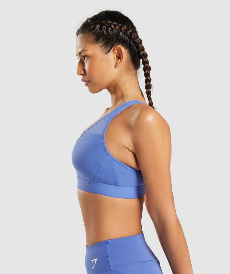 Sujetadores Deportivos Gymshark Open Back Mujer Azules | ES9102-FJ