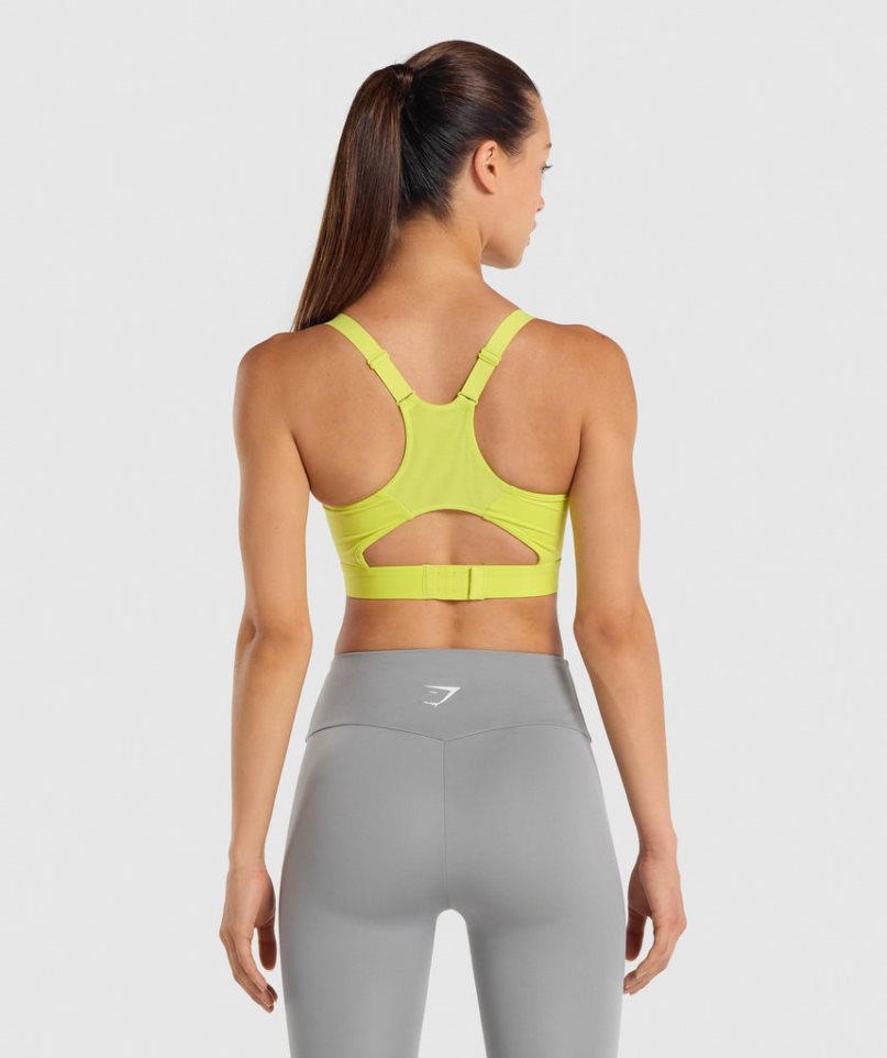 Sujetadores Deportivos Gymshark Racer Back Mujer Amarillo | ES4762-KR