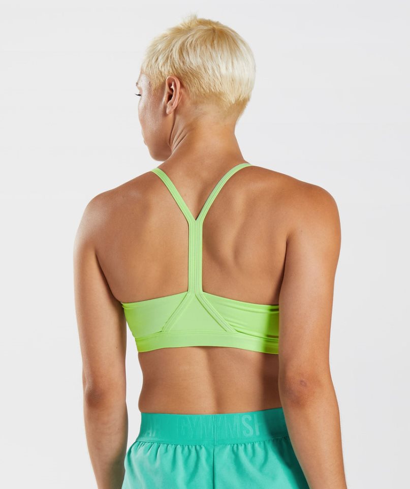 Sujetadores Deportivos Gymshark V Neck Mujer Verde | ES9530-KV