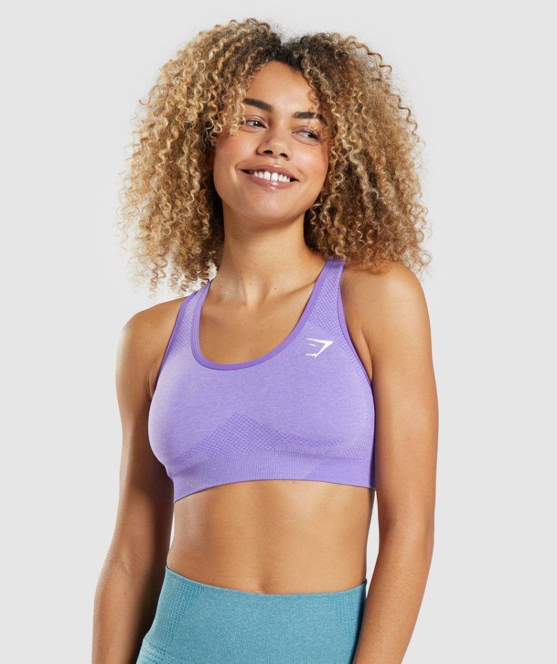 Sujetadores Deportivos Gymshark Vital Seamless 2.0 Mujer Moradas Claro | ES7615-QS